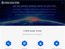 Tablet Screenshot of cybernamestore.com